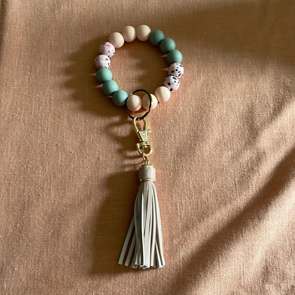 Super cute bracelet to hold your keys on so they never get lost!